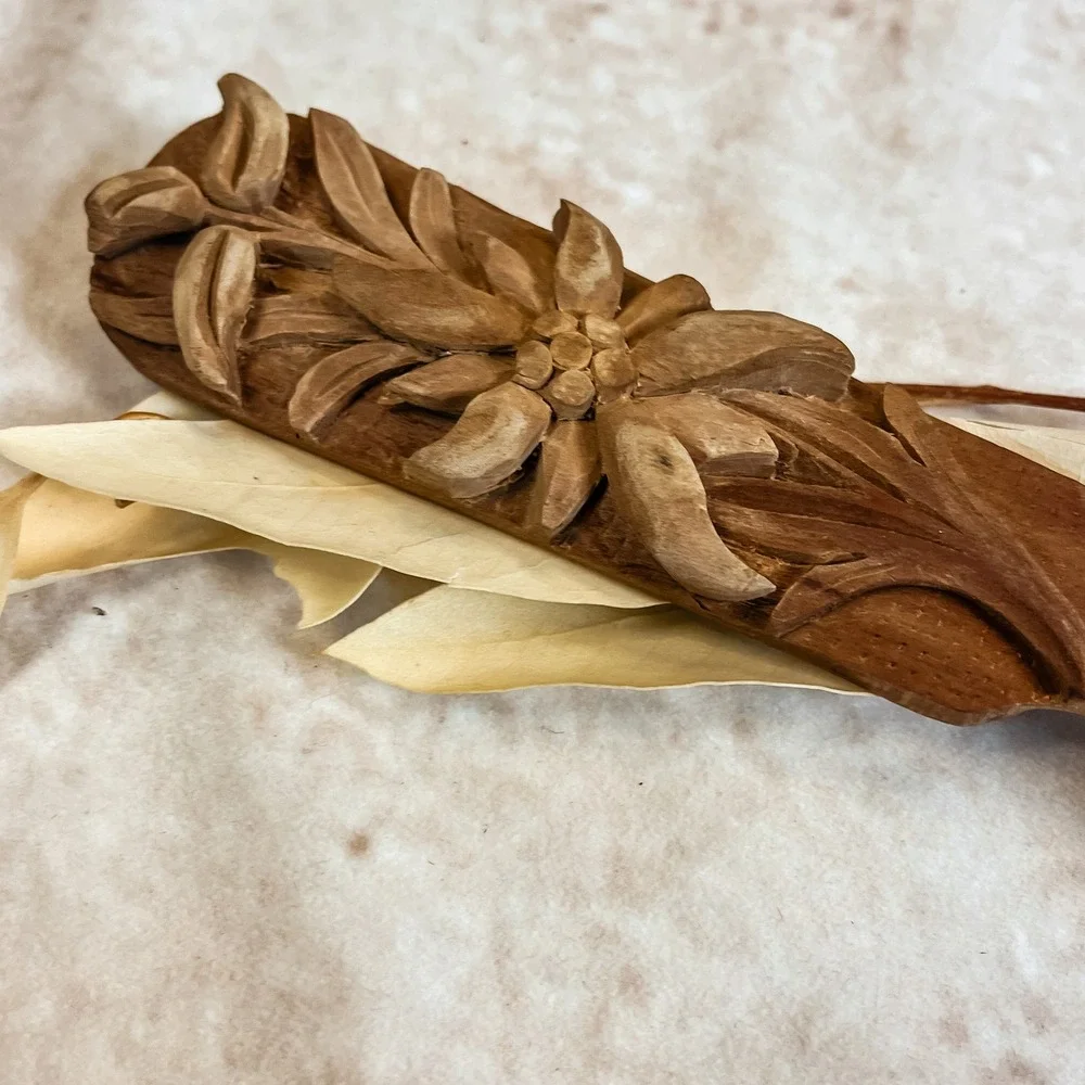 Hand‎ Carved Wooden Serving Spoon